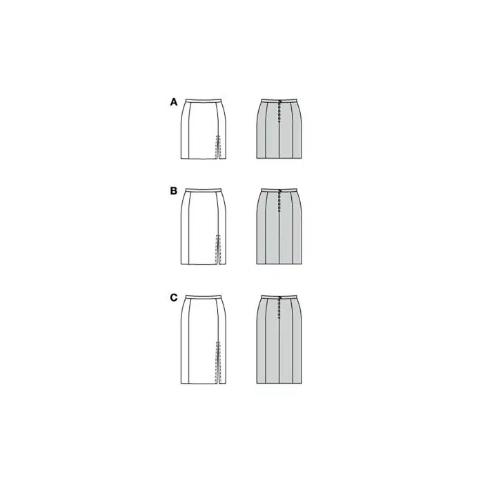 Burda Patroon 5773 - Rok in Variaties