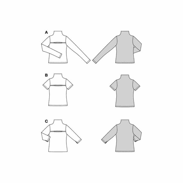 Burda Patroon 5774 - Shirt in Variaties