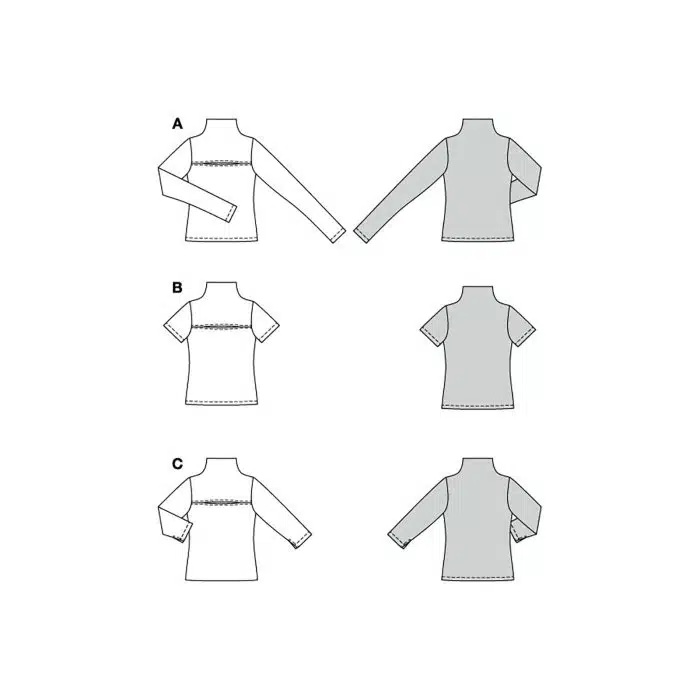 Burda Patroon 5774 - Shirt in Variaties