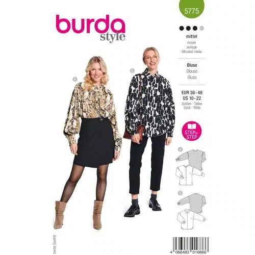 Burda Patroon 5775 - Blouse in Variaties