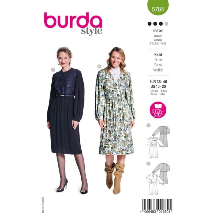 Burda Patroon 5784 - Jurk in Variaties