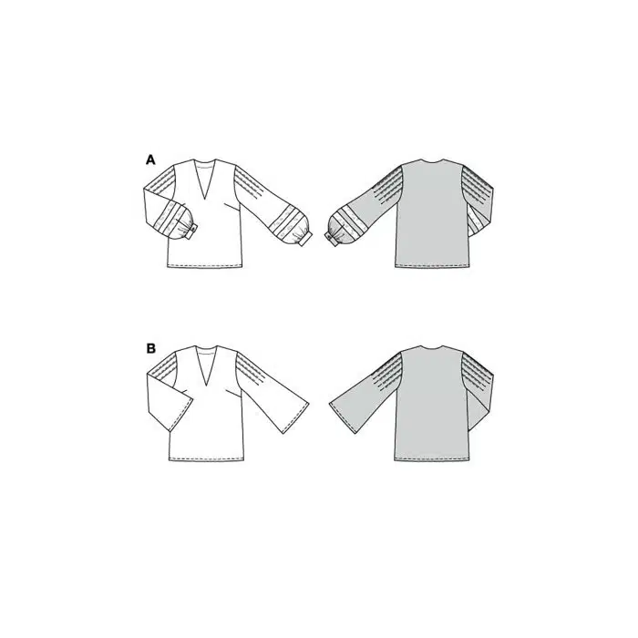 Burda Patroon 5785 - Blouse in Variaties