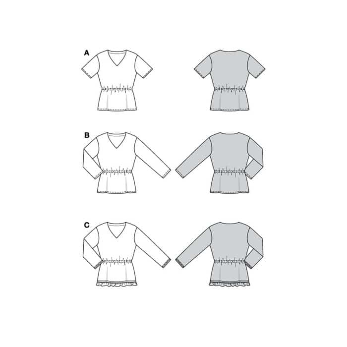 Burda Patroon 5786 - Shirt in Variaties