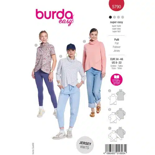 Burda Patroon 5790 - Shirt in Variaties
