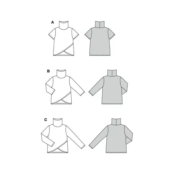 Burda Patroon 5790 - Shirt in Variaties