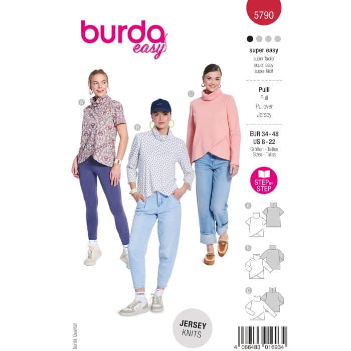 Burda Patroon 5790 - Shirt in Variaties