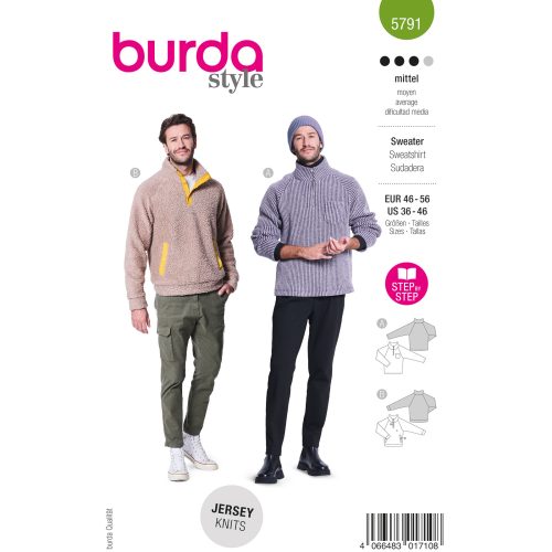 Burda Patroon 5791 - Trui in Variaties