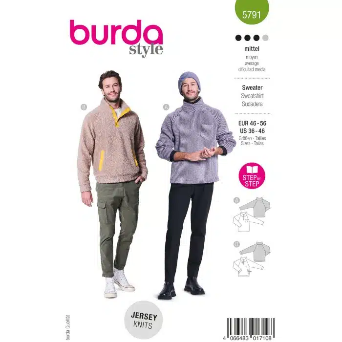 Burda Patroon 5791 - Trui in Variaties
