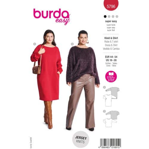 Burda Patroon 5796 - Shirt en Jurk