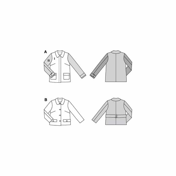 Burda Patroon 5799 - Jas in Variaties
