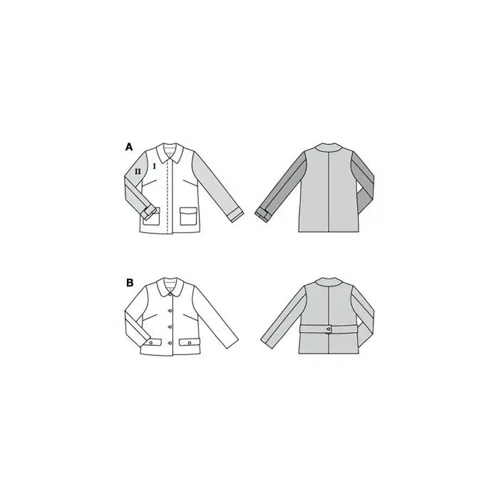 Burda Patroon 5799 - Jas in Variaties