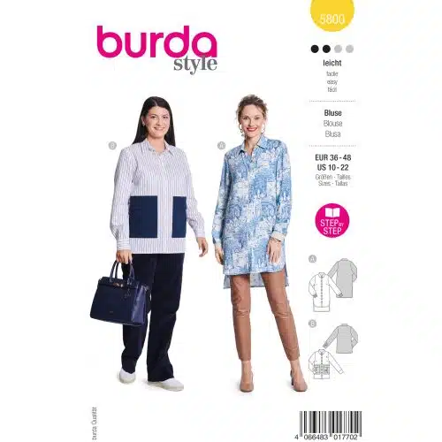 Burda Patroon 5800 - Blouse in Variaties