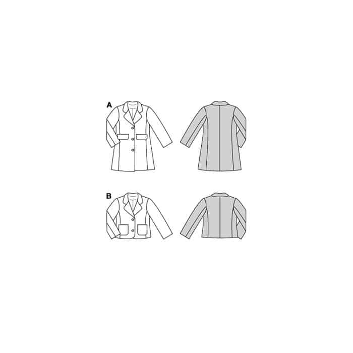 Burda Patroon 9215 - Jas in Variaties