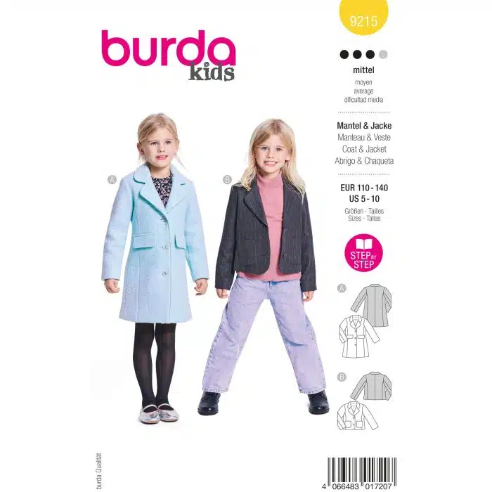 Burda Patroon 9215 - Jas in Variaties