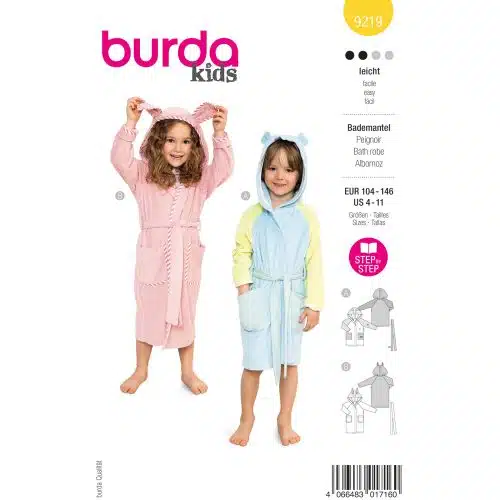 Burda Patroon 9219 - Badjas in Variaties