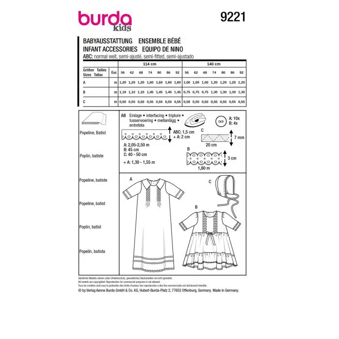 Burda Patroon 9221 - Jurk in Variaties