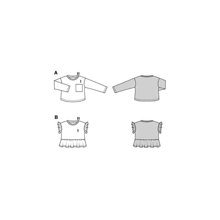 Burda Patroon 9223 - Shirt in Variaties