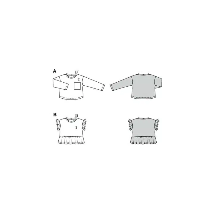 Burda Patroon 9223 - Shirt in Variaties