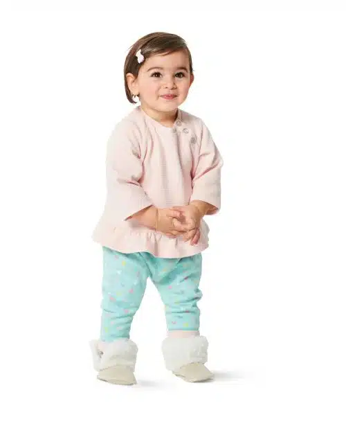Burda Groen 9312 - Babykleding in Variaties
