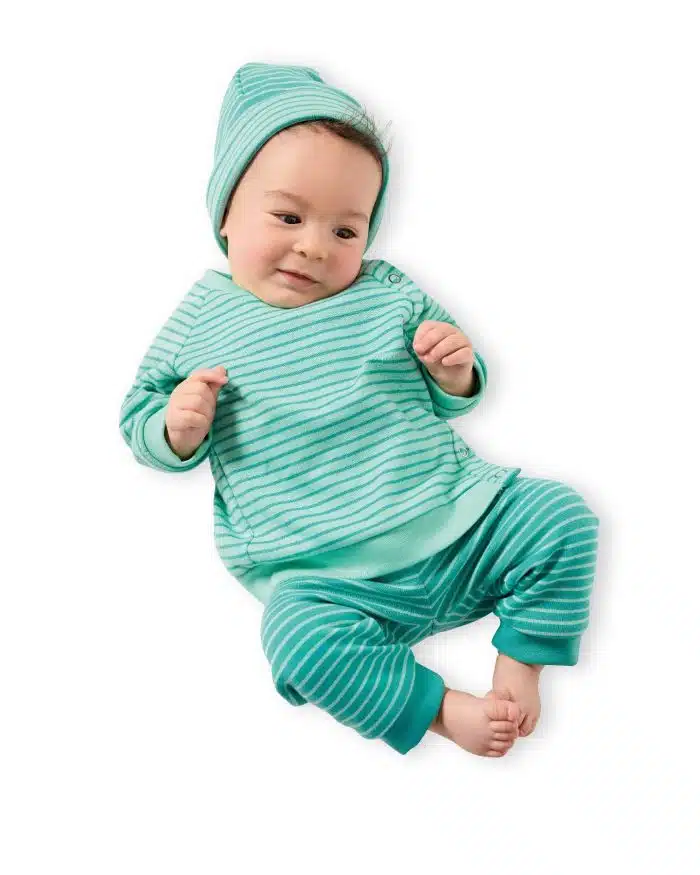 Burda Groen 9315 - Babykleding in Variaties
