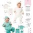 Burda Groen 9315 - Babykleding in Variaties
