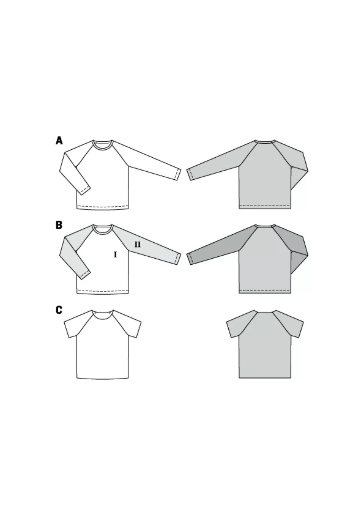 Burda Groen 9346 - Shirt in variaties