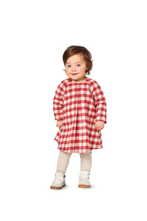 Burda Geel 9348 - Shirtje, legging en jurkje