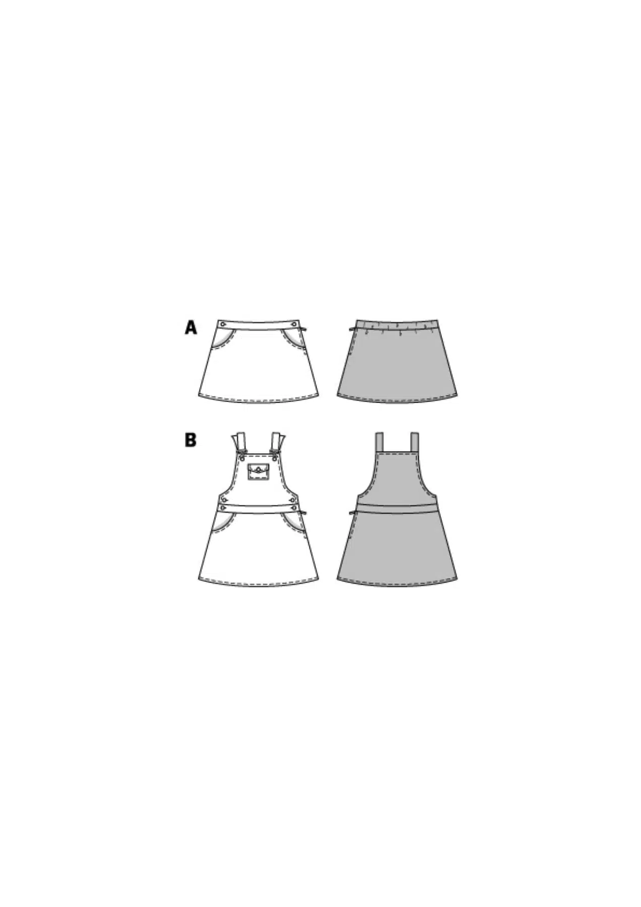 Burda Geel 9356 - Rok en Jurk