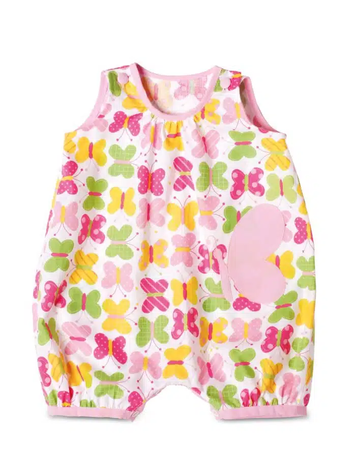 Burda Groen 9462 - Zomerpakje, jurkje en luierbroekje