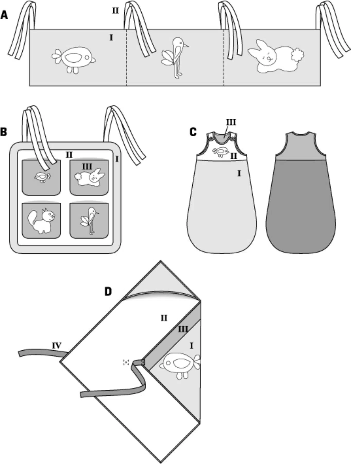 Burda Patroon 9479 - Baby accessoires