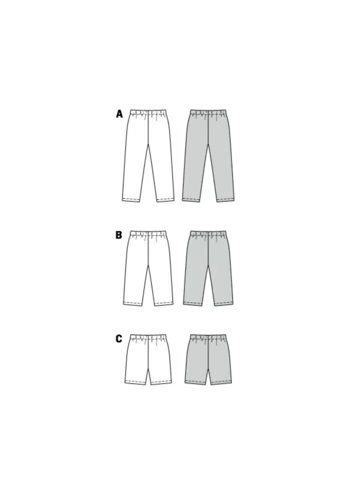 Burda Rood 9615 - Legging in variaties