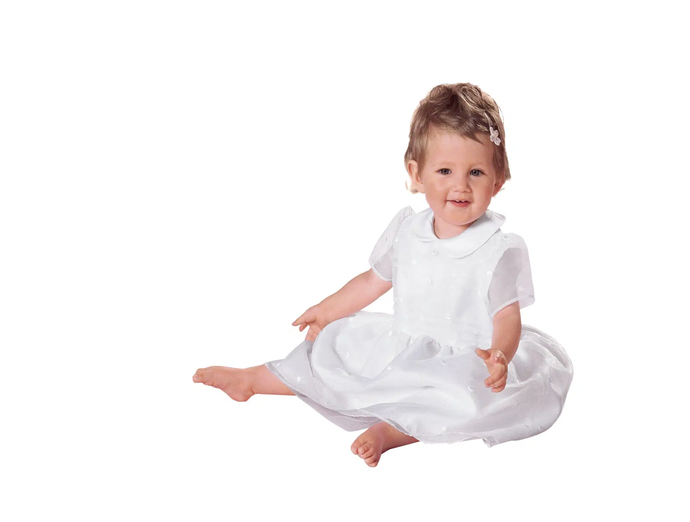 Burda Geel 9804 - Doopjurk in variaties, vest en hoed