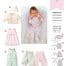 Burda Geel 9831 - Combinatie: babykleding in variaties