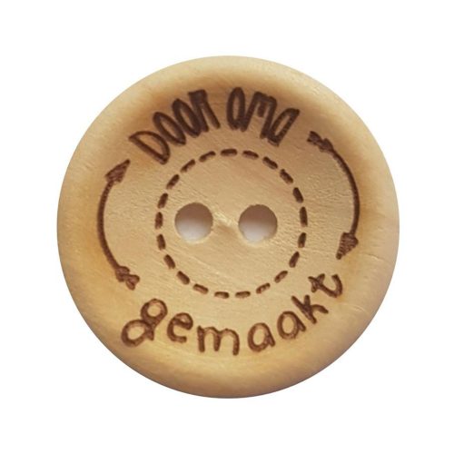 Knoop Hout Door Oma Gemaakt 30mm 2stuks