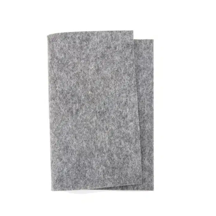 Certi Vilt 100% Wol 3mm 22,5x30cm Donker Grijs