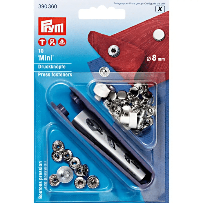 Prym Mini Drukkers Zilver 8mm