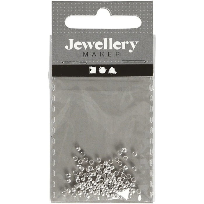 Knijpkraaltjes Rond Zilver 2mm 100stuks