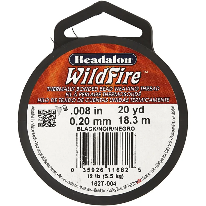 Kralen Draad Zwart 0.2mm 18.3meter