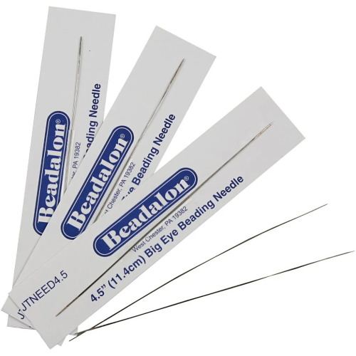 Kralennaalden/Big Eye 0.3mm 6cm 5stuks