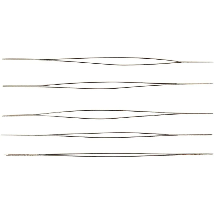 Kralennaalden/Big Eye 0.3mm 6cm 5stuks