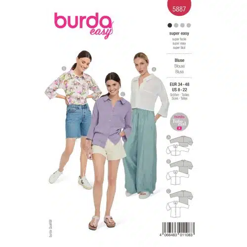 Burda Patroon 5887 - Blouse in Variaties