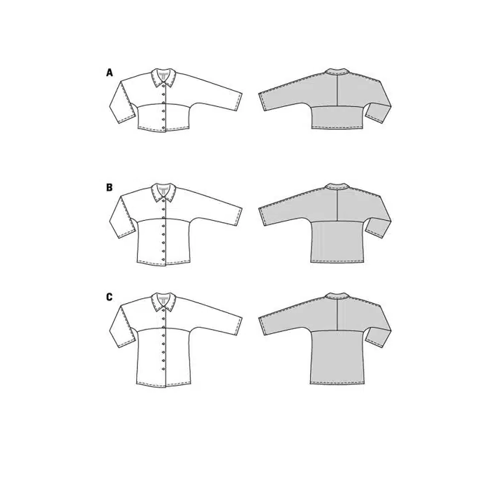 Burda Patroon 5887 - Blouse in Variaties