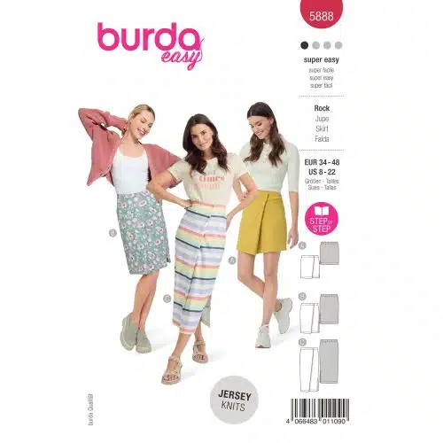 Burda Patroon 5888 - Rok in Variaties