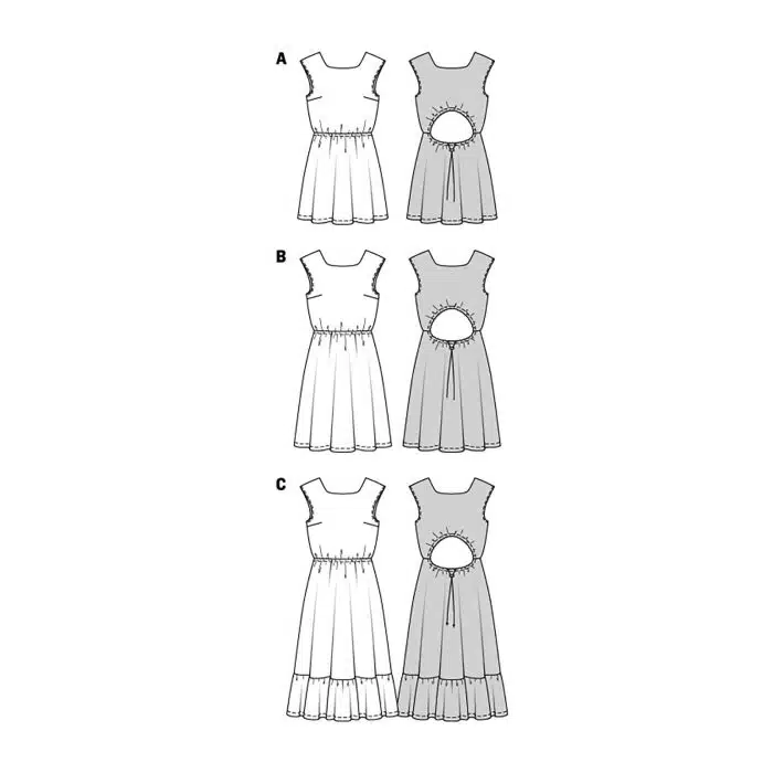 Burda Patroon 5889 - Jurk in Variaties