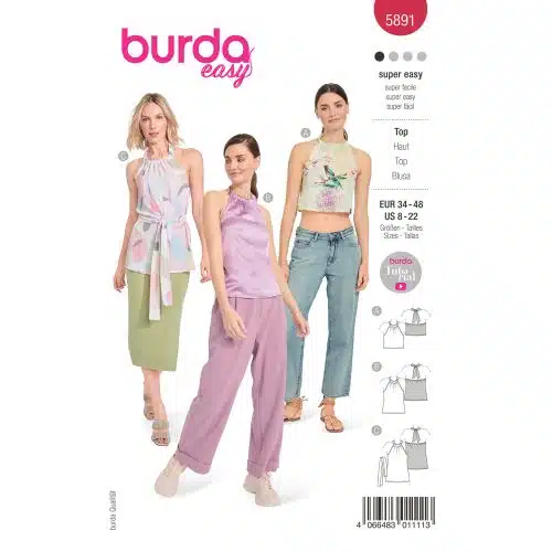 Burda Patroon 5891 - Top in Variaties