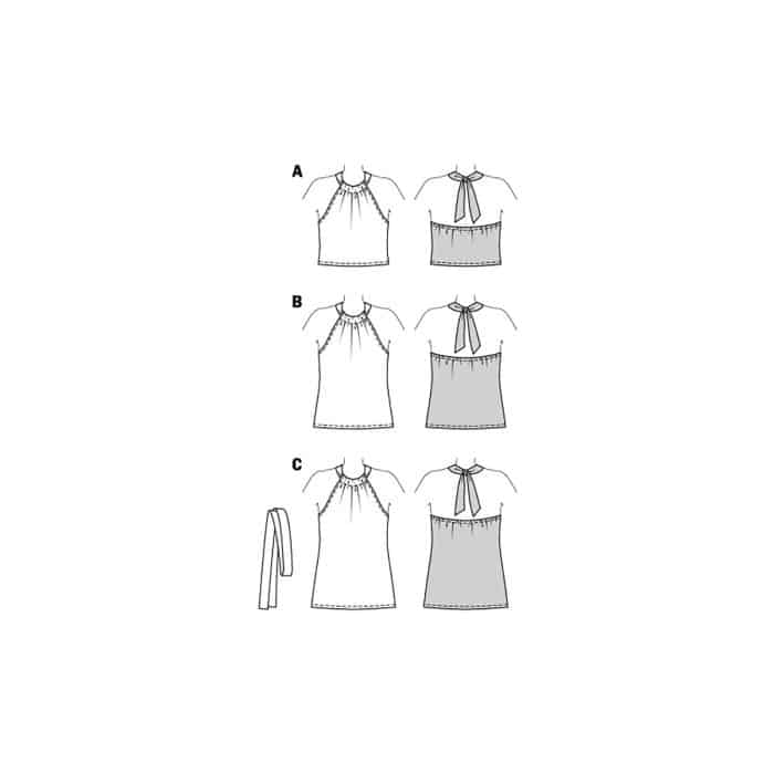 Burda Patroon 5891 - Top in Variaties