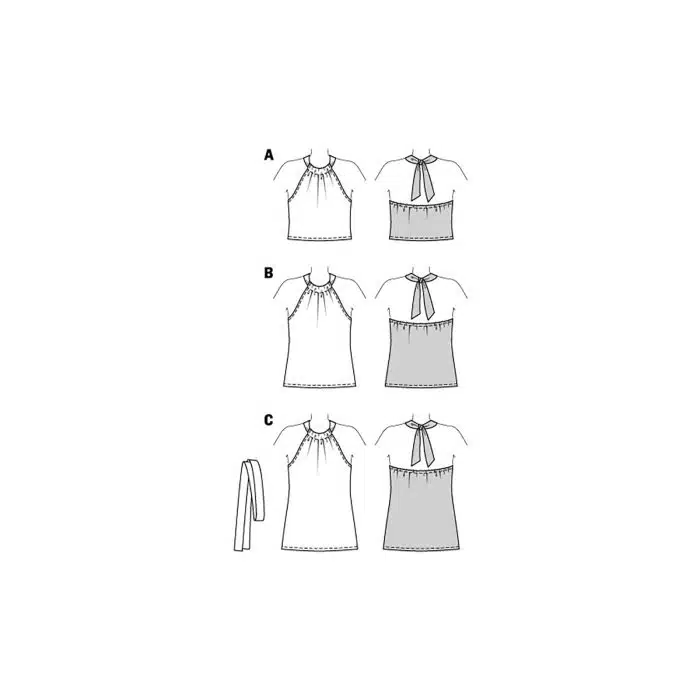 Burda Patroon 5891 - Top in Variaties