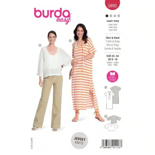 Burda Patroon 5893 - Shirt en Jurk