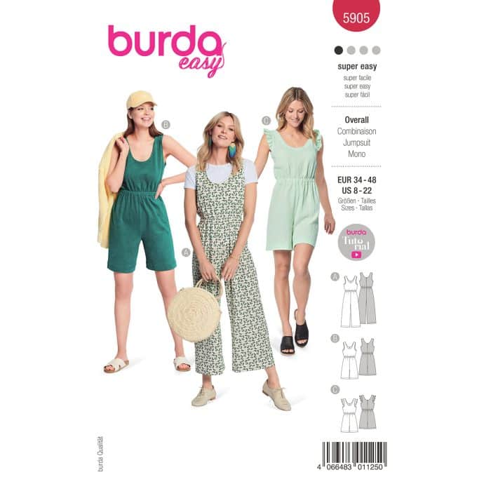 Burda Patroon 5905 - Jumpsuit in Variaties