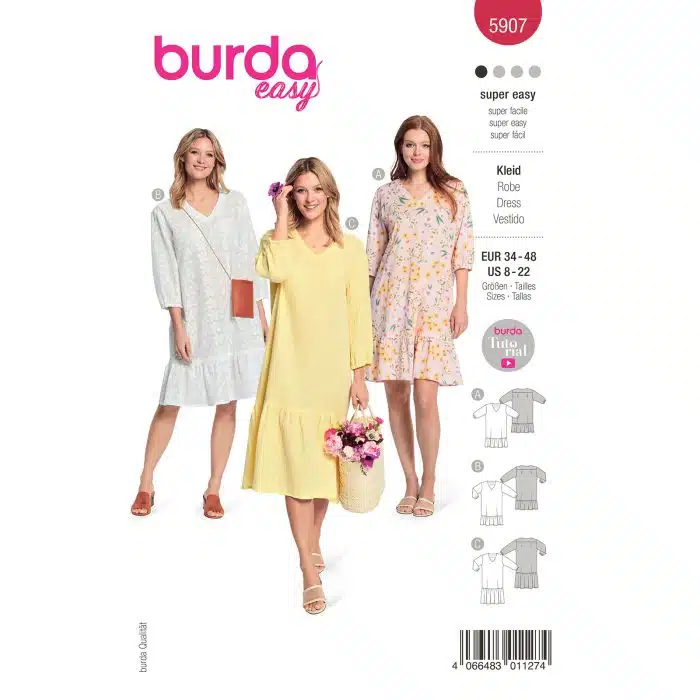 Burda Patroon 5907 - Jurk in Variaties